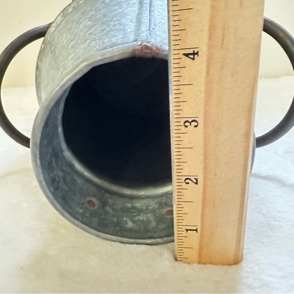 Farmhouse Rustic Metal Galvanized Decorative Milk Can - Picture 14 of 15